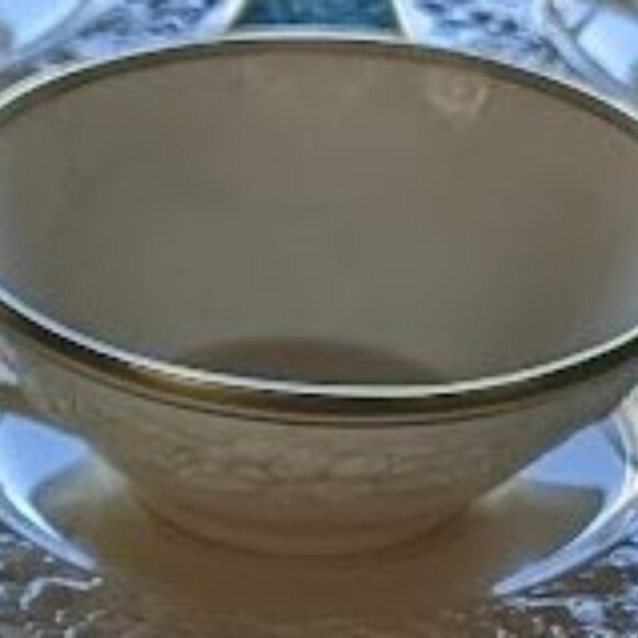 Vintage Crown Ducal Florentine Gold Band 2057 Saucers for Footed Cream Soups - Picture 8 of 8